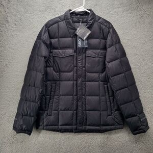 Eddie Bauer Cirruslite Down Quilted Shirt Jacket Mens Medium Black NWT